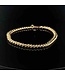 Geelgouden gourmetarmband 14 karaat 19,5 cm