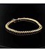 Gelbgold-Panzerarmband, 14 Karat, 19,5 cm