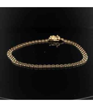 Gelbgoldarmband, 14 Karat, 19,5 cm