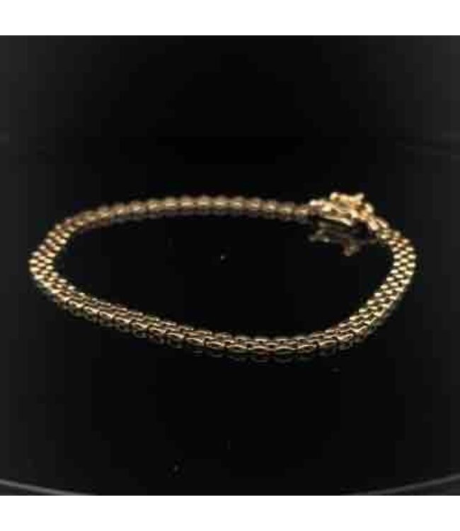 Geelgouden armband 14 karaat 19,5 cm