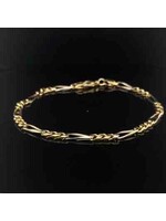 Occasions Bicolor gouden armband 18 karaat met 14 karaat slot 21 cm