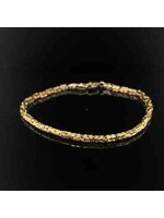 Occasions Geelgouden koningsschakelarmband 14 karaat 20 cm