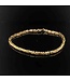 Gelbgold-Koenigskettenarmband, 14 Karat, 20 cm