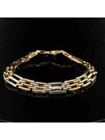 Occasions 14-karat bicolour gold bracelet, 20 cm