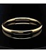 Hollow 14-karat yellow gold bangle, 62.90 mm diameter, 4 mm thick