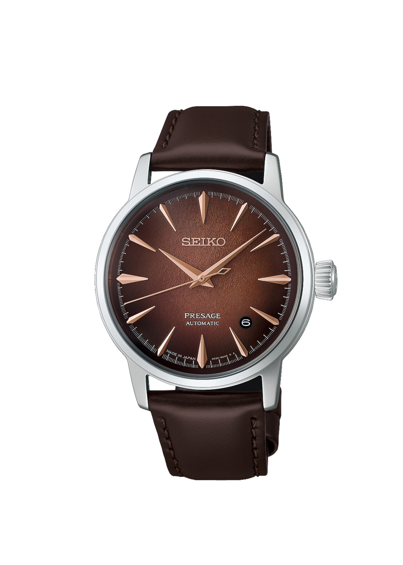 Seiko Presage HCB003J1 4R35 38.5 mm brown Automatic
