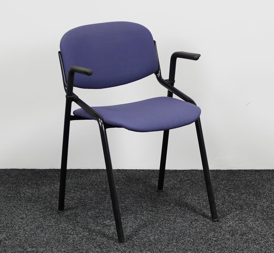 Eromes Kantinestoel Blauw Vierpoot