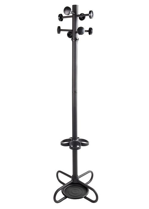 Industriele kapstok dubbele rij 80cm voor de muur - 11haken