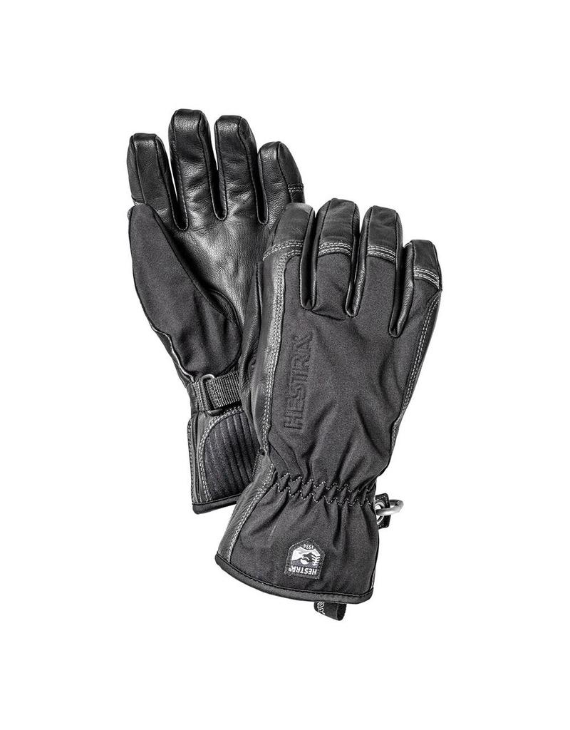 Hestra Army Leather Soft Shell Short Gloves Black/Black