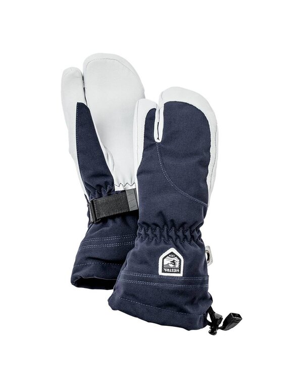 Hestra Women's Heli Ski 3-finger Gloves Navy/White
