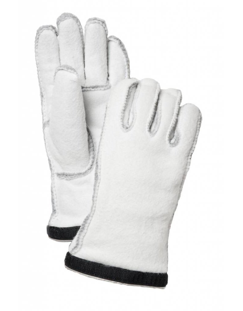 Hestra Heli Ski Female Liner 5 finger OffWhite