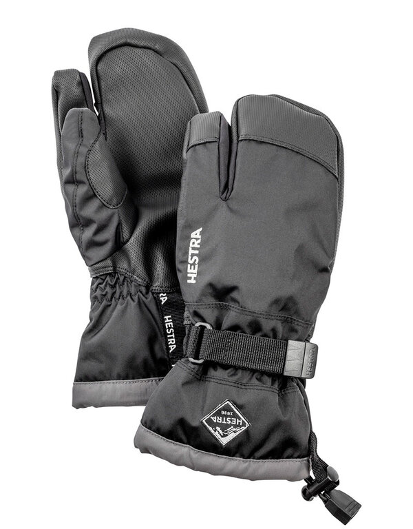 Hestra Gauntlet CZone Jr 3-Finger Black Graphite