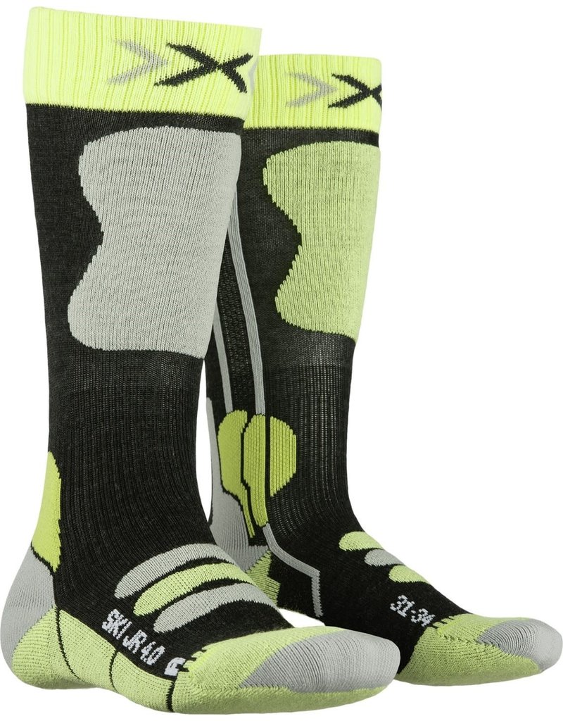 X-Socks Ski Junior 4.0 Sokken Anthracite Green
