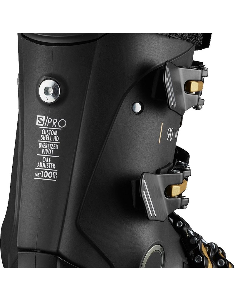 Salomon S/Pro 90 W Women Ski Boots Black Belluga Gold
