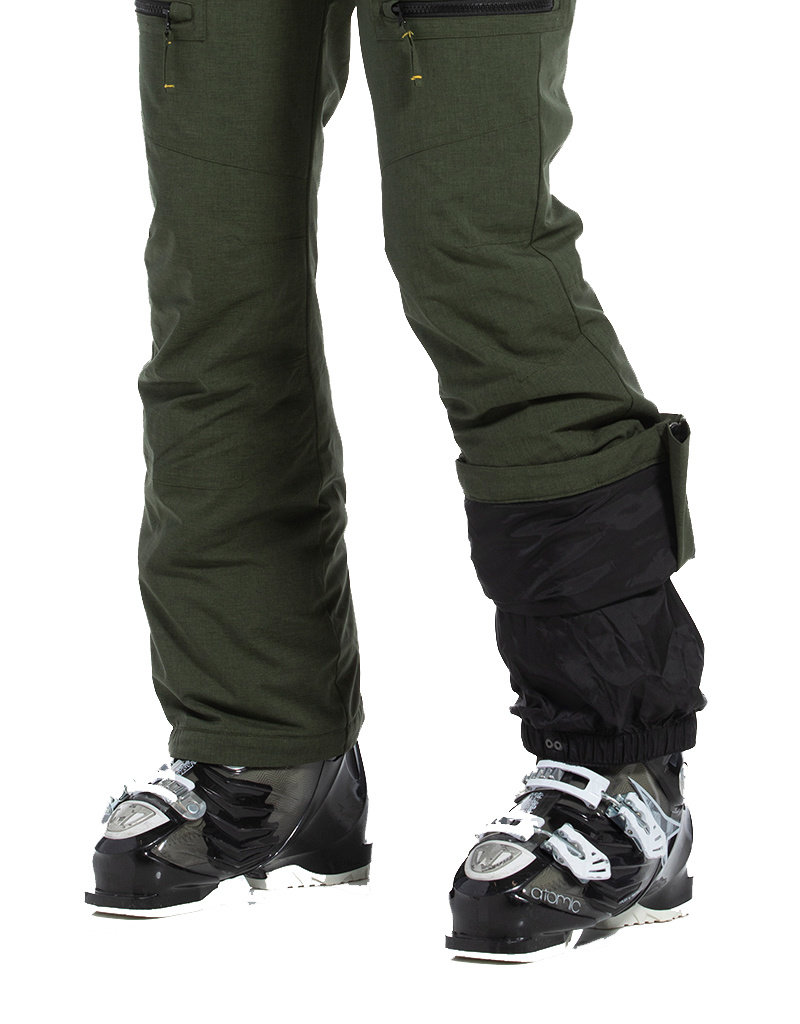 Keely-R Dames Skibroek Olive Melange