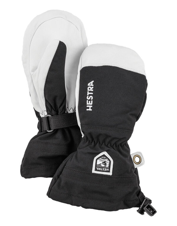 Hestra Army Leather Heli Ski Jr Wanten Black