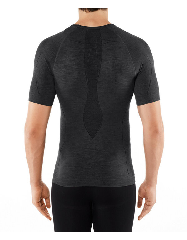Falke Wool Tech Short Sleeved Shirt Regular M Black