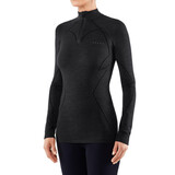 Falke Wool Tech Zip Shirt Regular W Black
