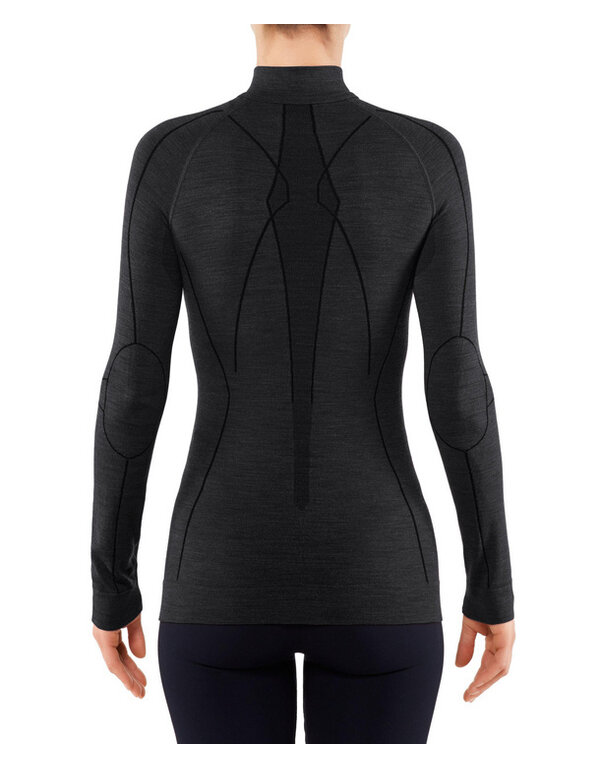 Falke Wool Tech Zip Shirt Regular W Black