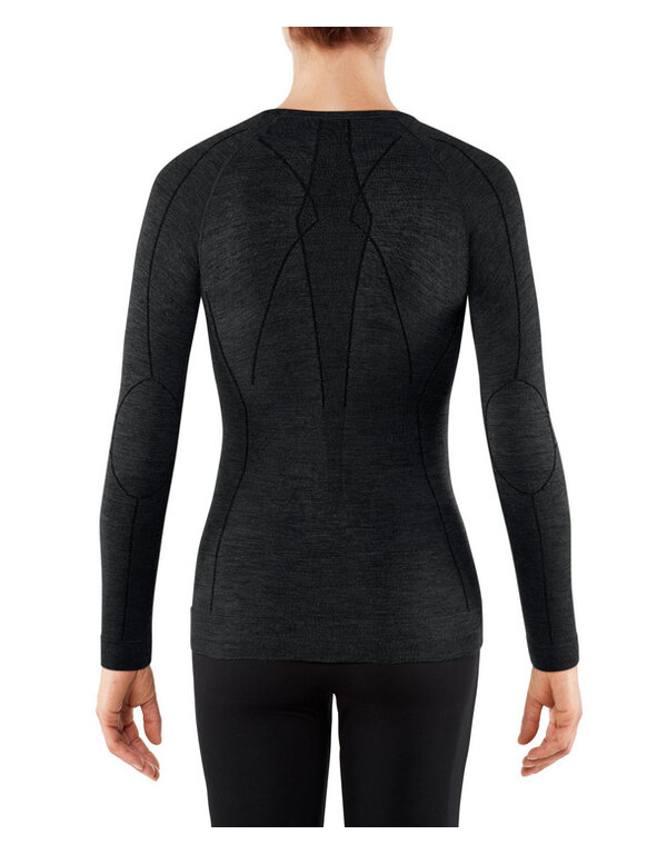 Falke Wool Tech Long Sleeved Shirt Regular W Black