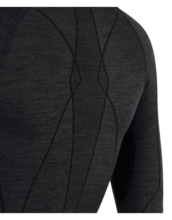 Falke Wool Tech Long Sleeved Shirt Regular W Black