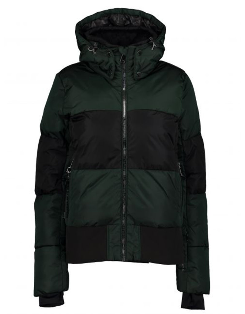 green ski jacket womens