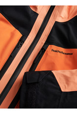Peak Performance Women Gravity Jacket Light Orange Black Zeal