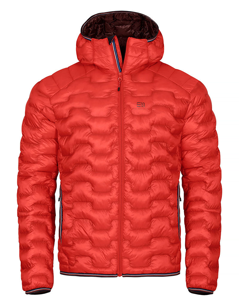 State of Elevenate Motion Hood Heren Ski Jas Red Glow Solid