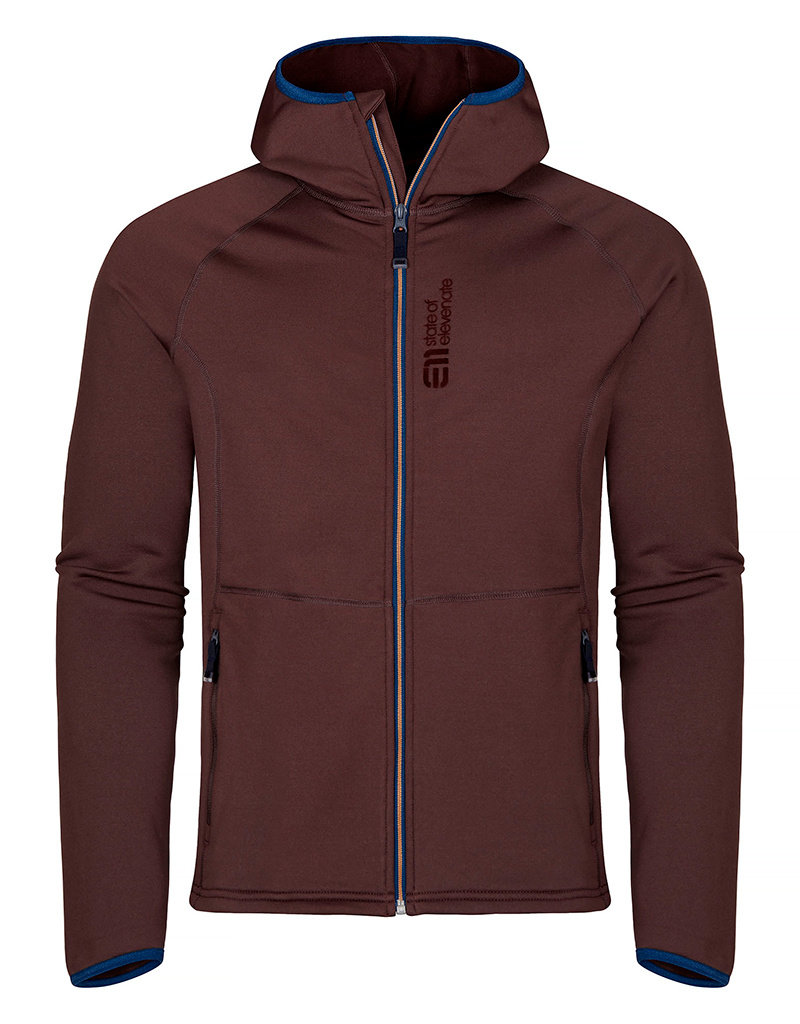 State of Elevenate Skiërs Hood Maroon Brown