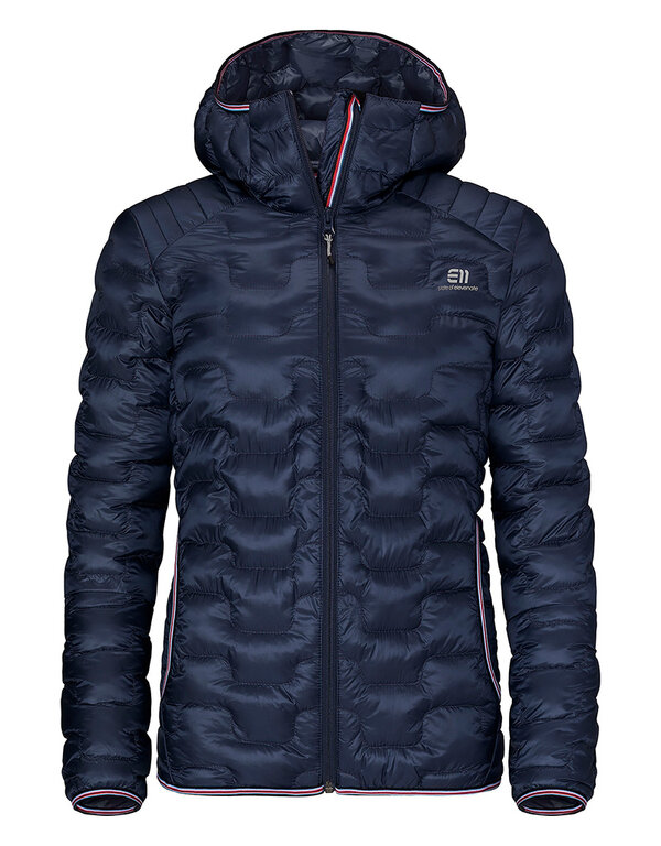 State of Elevenate Motion Hood Dames ski jas Dark Navy Solid