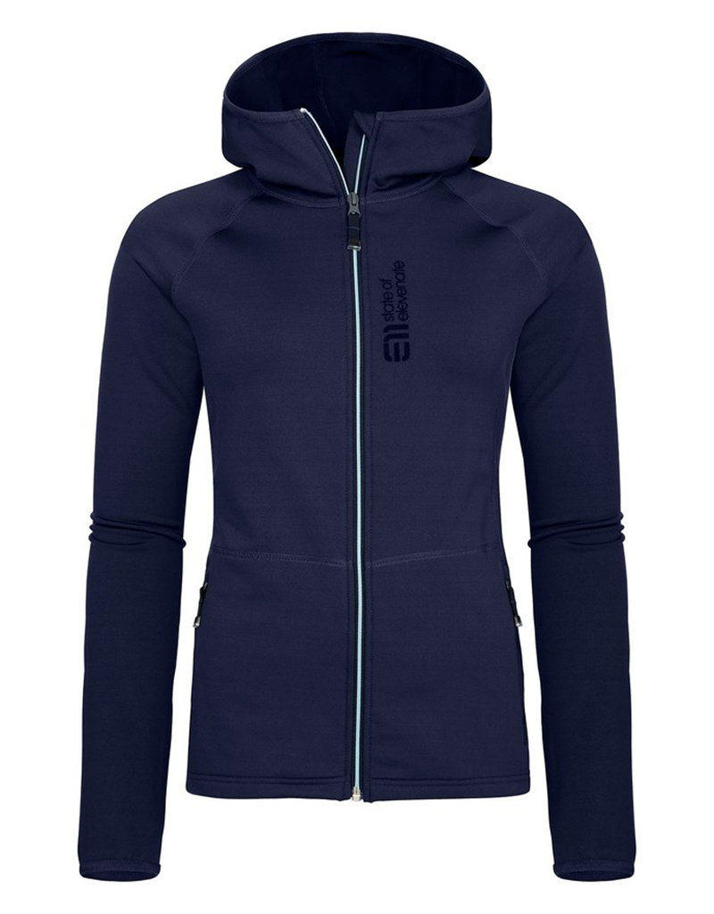 State of Elevenate Skiërs Hood Dames Midlayer Dark Navy