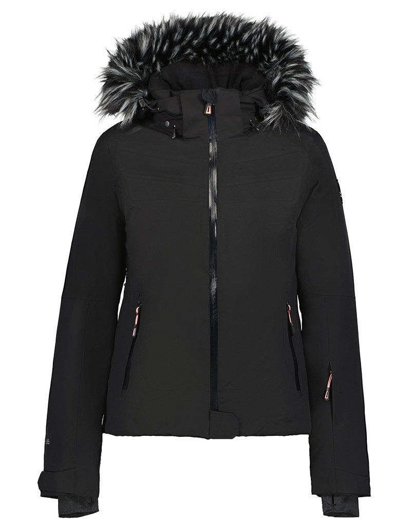 Icepeak Edgefield Dames Ski Jas Zwart