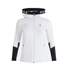 Peak Performance Rider Zip Hood Dames Offwhite Black