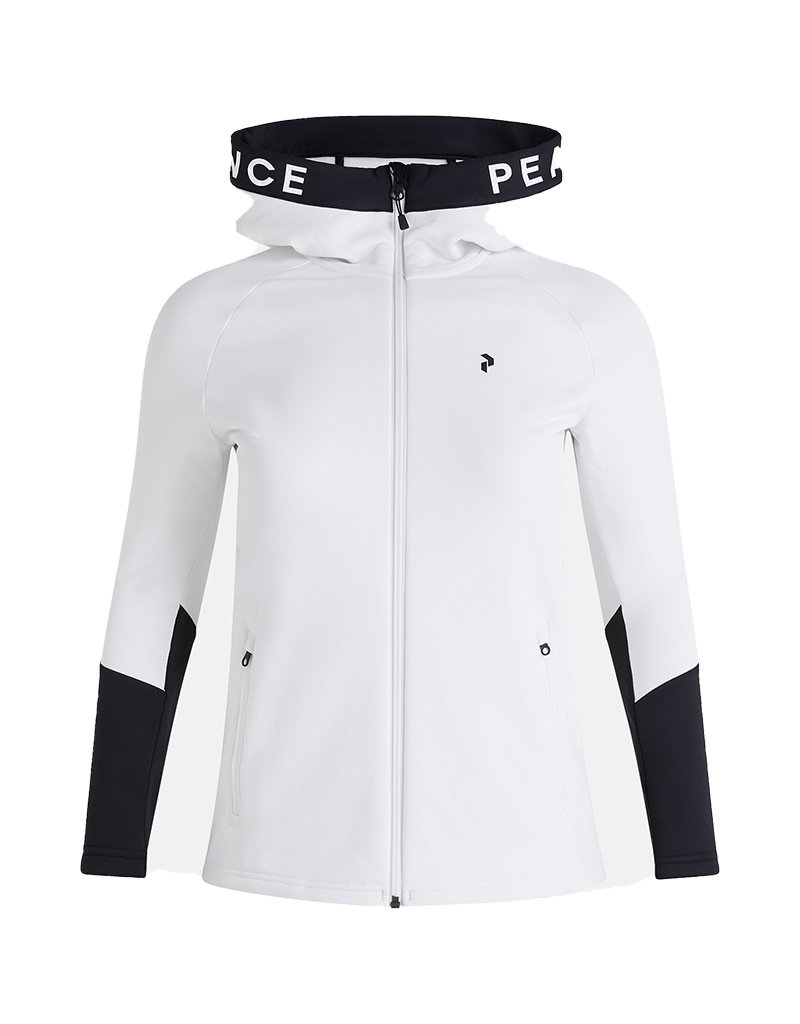 Peak Performance W Rider Zip Hood Offwhite Black