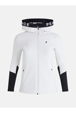 Peak Performance Rider Zip Hood Dames Offwhite Black