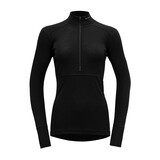 Devold Lauparen Merino 190 Zip Neck Woman Black