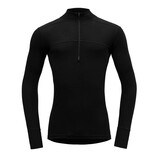 Devold Lauparen Merino 190 Zip Neck Man Black