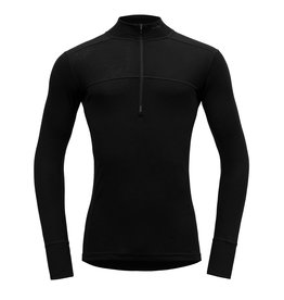 Devold Lauparen Merino 190 Heren Zip Neck Black