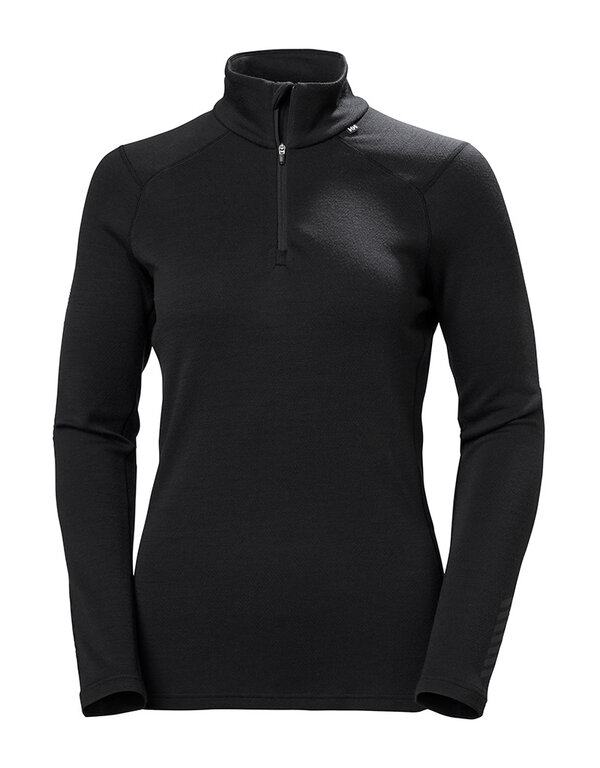 Helly Hansen Lifa Merino Midweight 1/2 Zip Woman - Black
