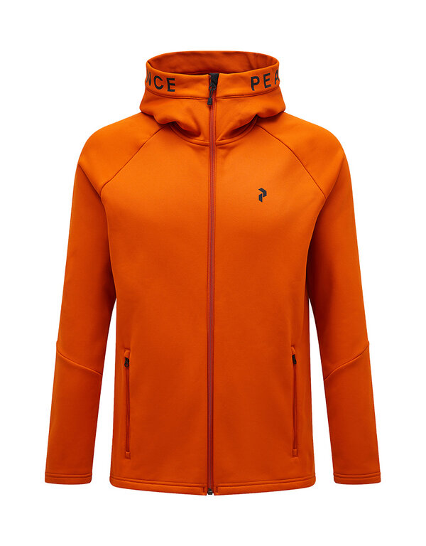 Peak Performance Rider Zip Hood - Gold Flame