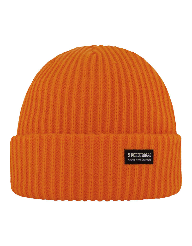 Poederbaas Royal Rib Beanie - Orange