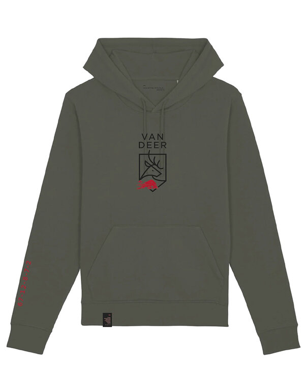 VAN DEER Van Deer Logo Hoody - Khaki