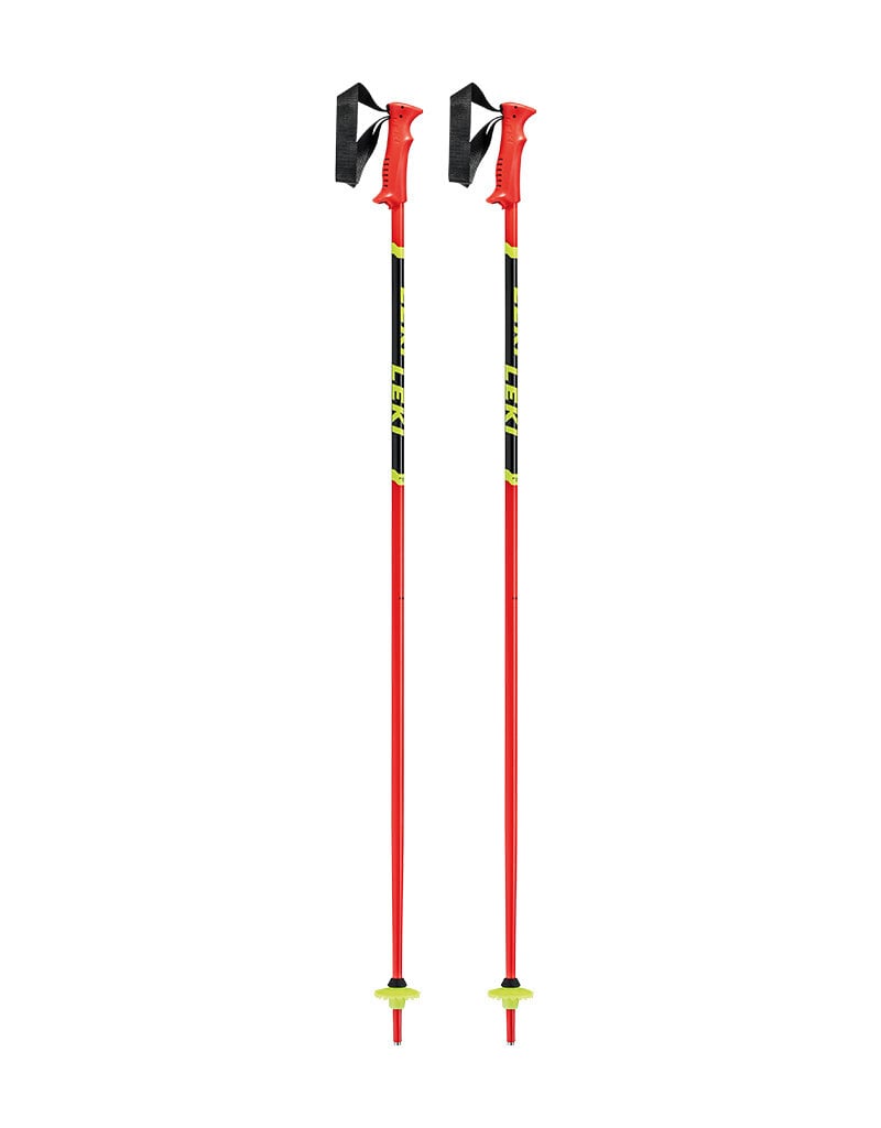 Leki Racing Kids fluorescent - red/black/neon-yellow