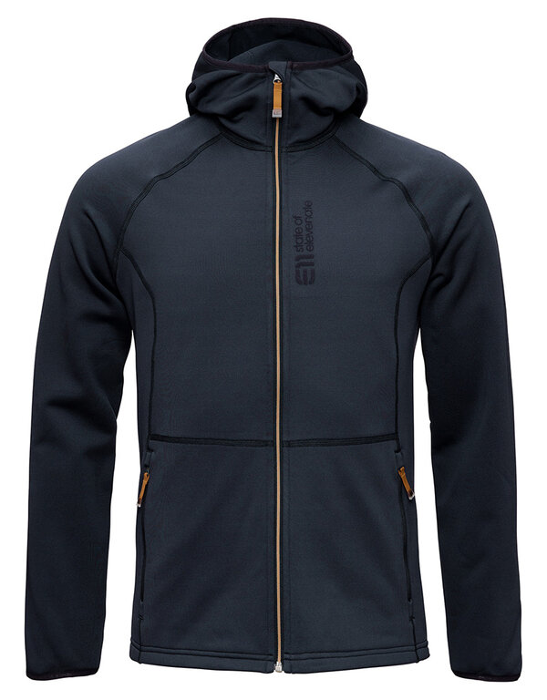 State of Elevenate M Skiers Fleece Hood - Dark Ink