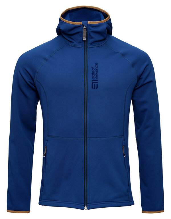 State of Elevenate M Skiers Fleece Hood - Guide Blue