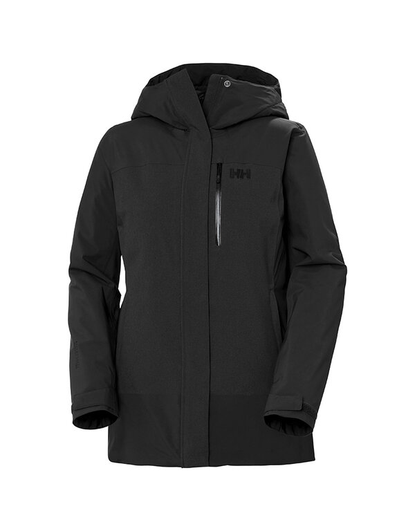 Helly Hansen W Snowplay Long Insulated Jacket - Black