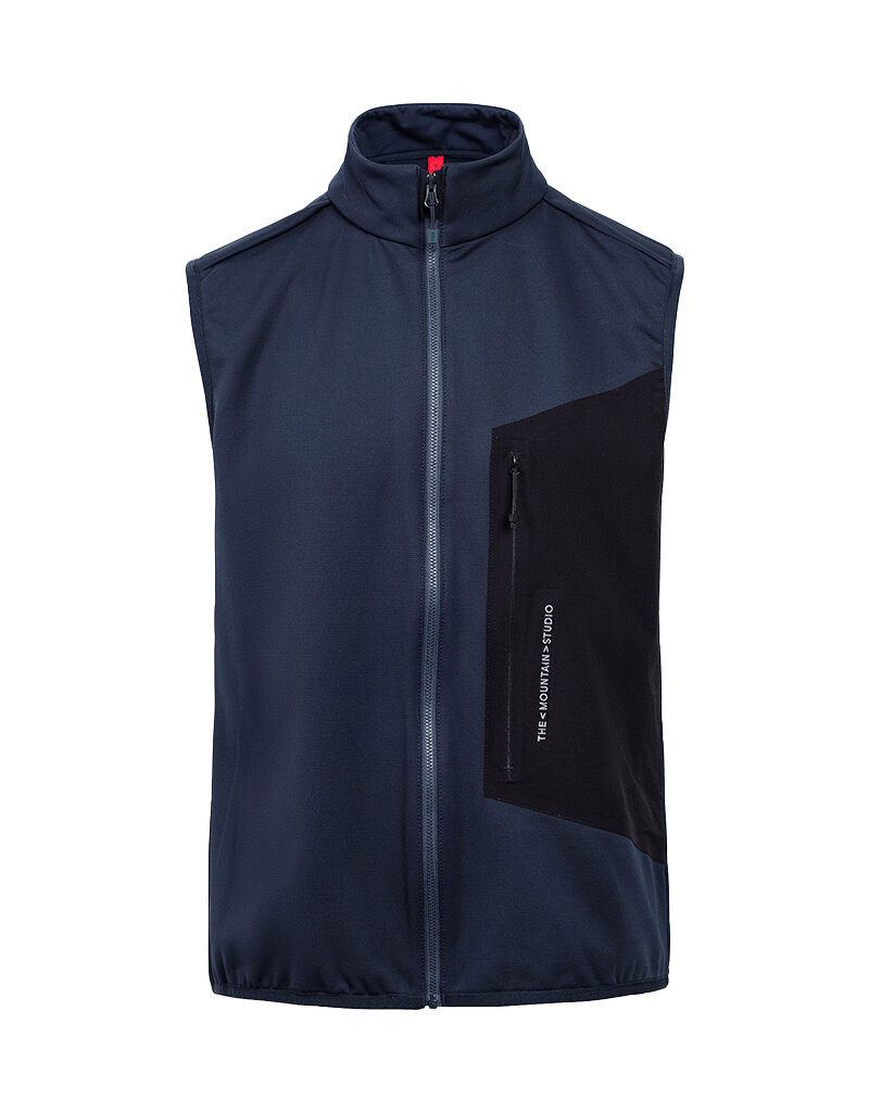 The Mountain Studio Tecno Grid Fleece Vest - Eclipse