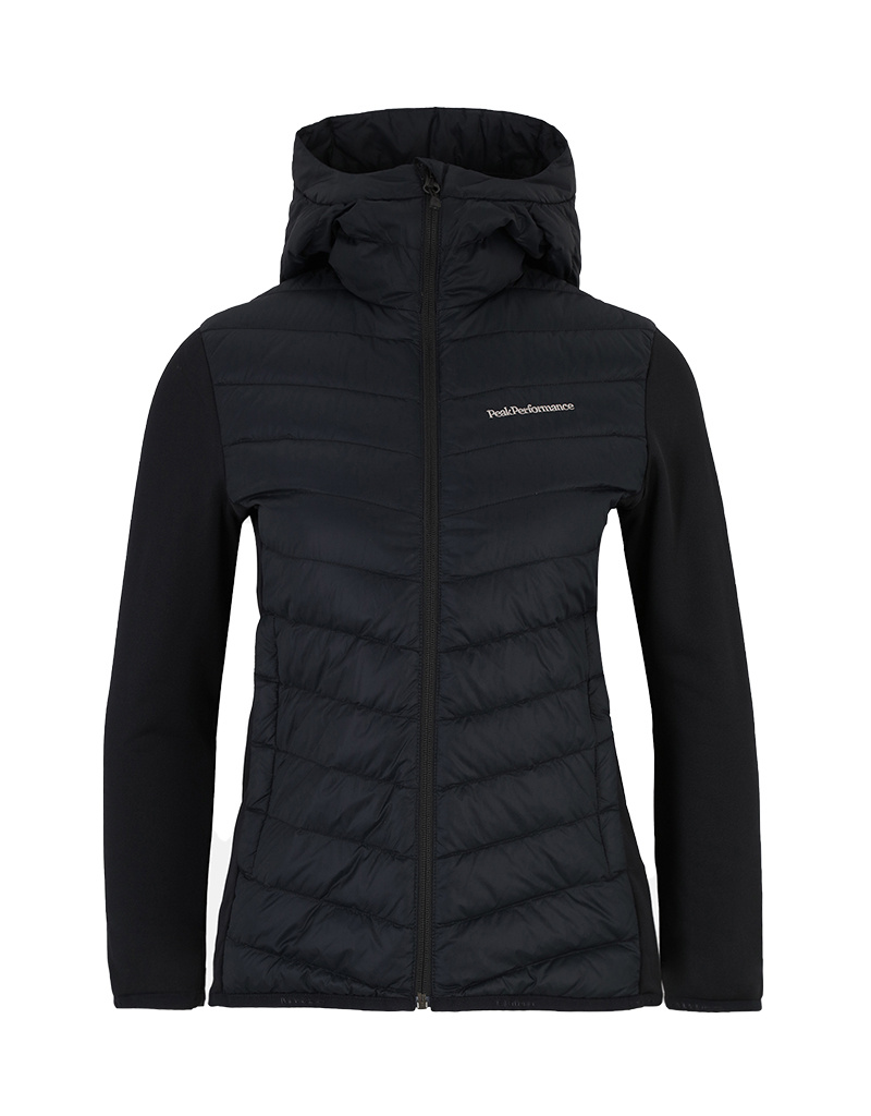 Peak Performance W Frost Down Hybrid Hood Black Ski Center Heemskerk
