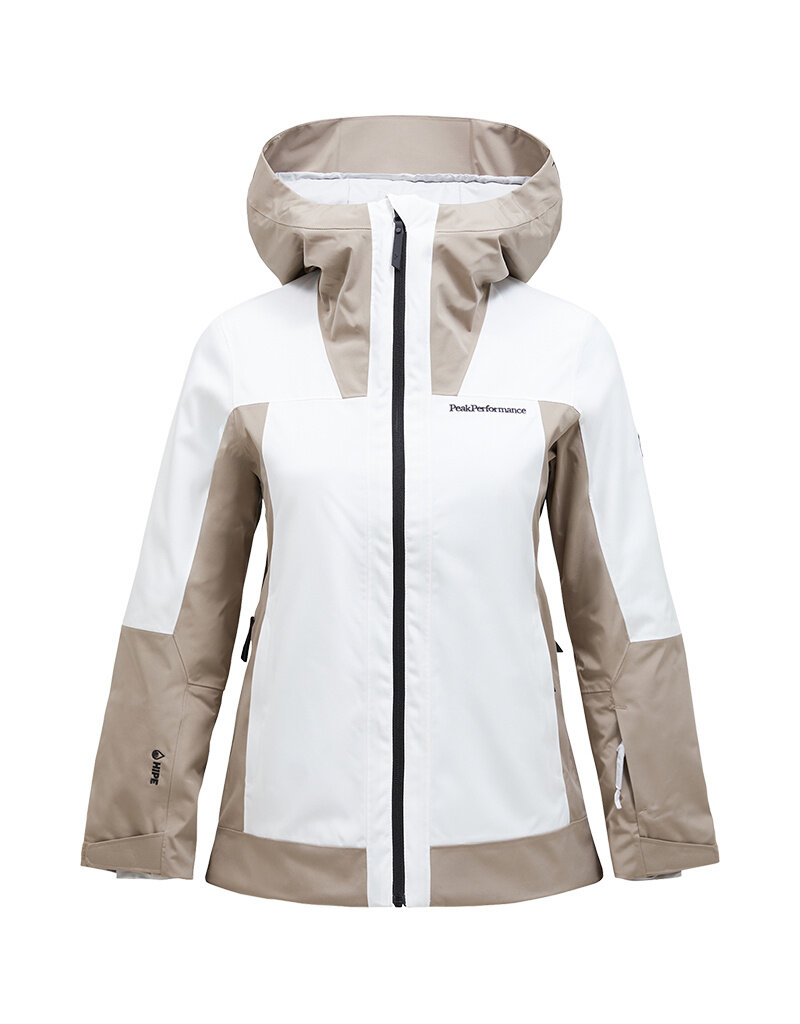 Peak Performance W Rider Tech Insulated Jacket - Offwhite/Avid Beige