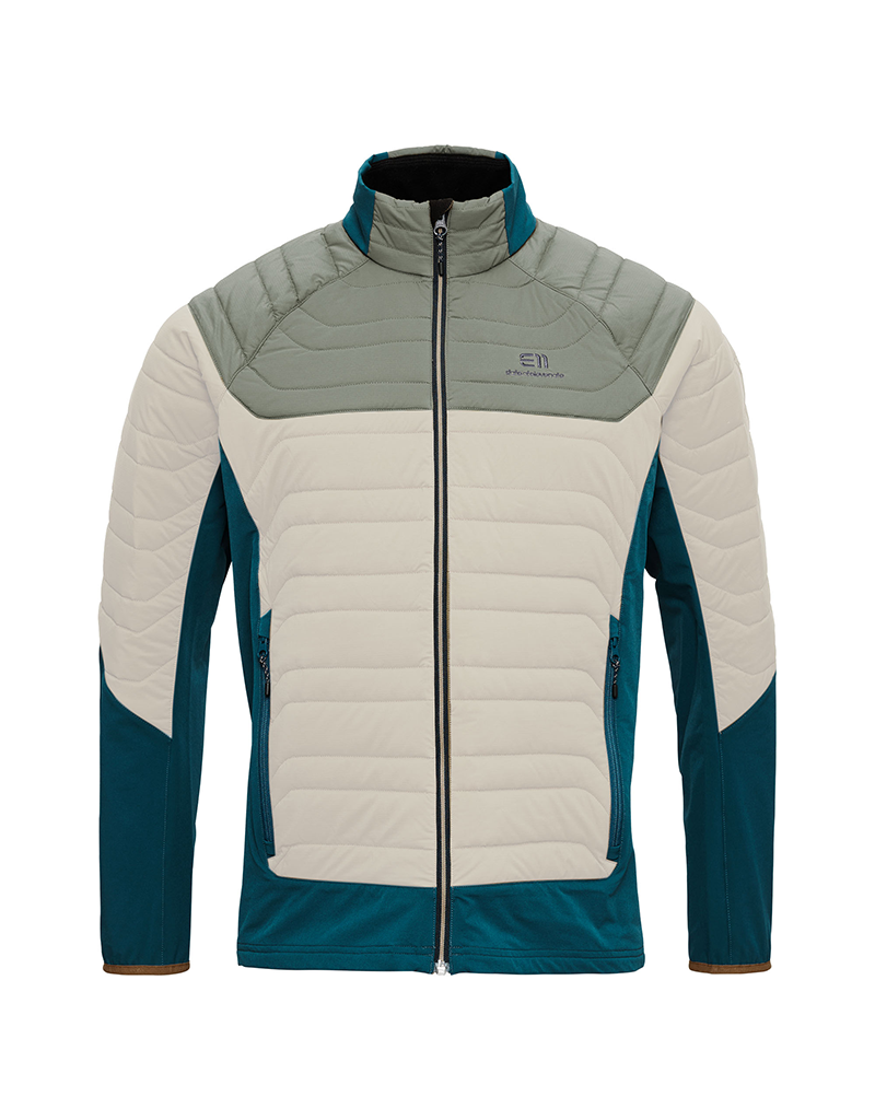 State of Elevenate Hybrid Jacket - Dark Steel Blue/Ecru